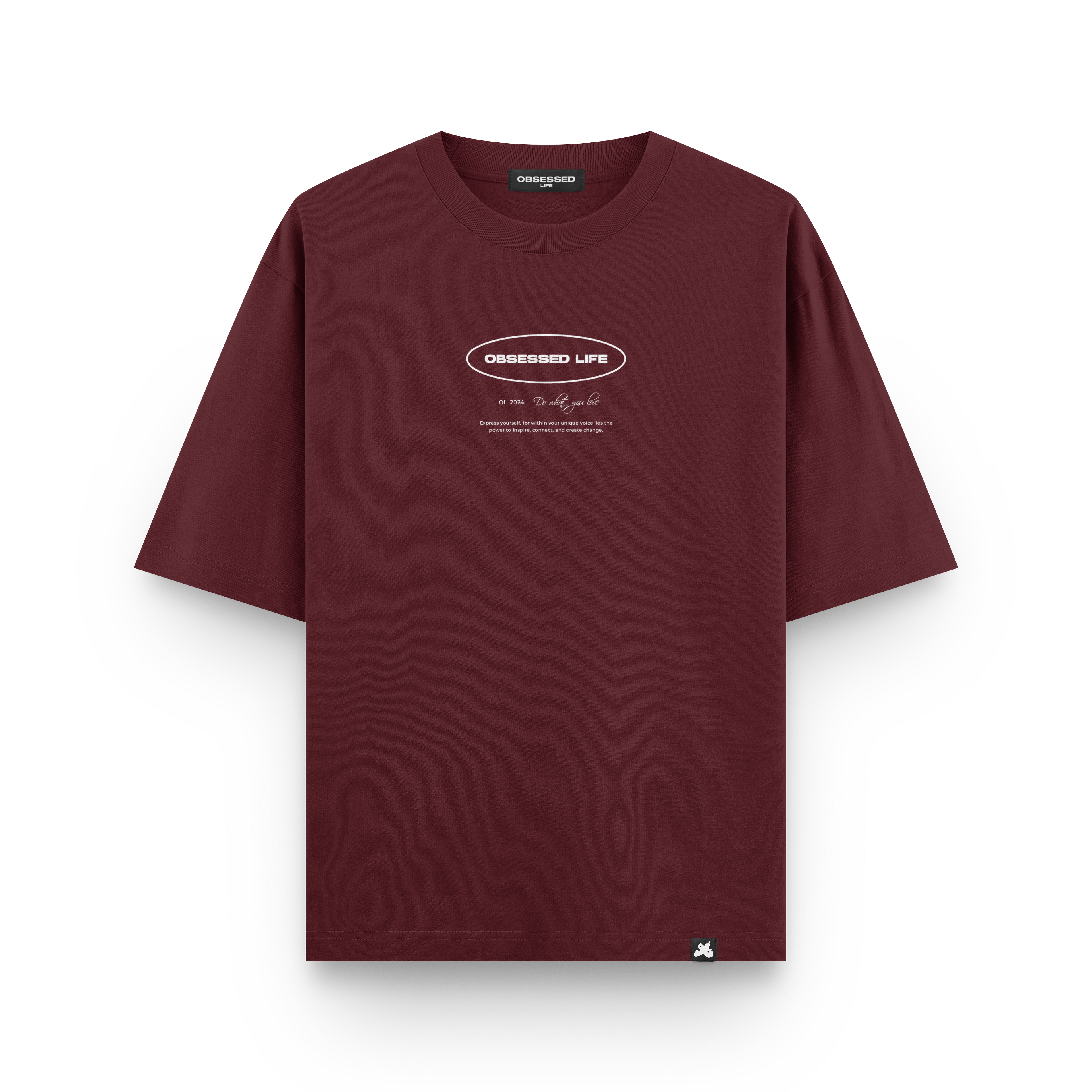 Essence Tee – Maroon Depths
